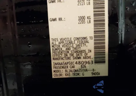 2014 Nissan Maxima 3.5 S/3.5 Sv from USA, damaged, VIN 1N4AA5AP5EC480963